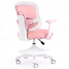 Кресло детское с подставкой для ног BRABIX KIDS "MG-215", сетка/ткань TW, розовое, 533311 - фото 8753753