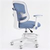 Кресло детское с подставкой для ног BRABIX KIDS "MG-215", сетка/ткань TW, голубое, 533312 - фото 8753757
