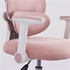 Кресло детское с подставкой для ног BRABIX KIDS "MG-220", сетка/ткань TW, розовое, 533314 - фото 8753780