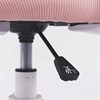 Кресло детское с подставкой для ног BRABIX KIDS "MG-220", сетка/ткань TW, розовое, 533314 - фото 8753790