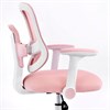 Кресло детское с подставкой для ног BRABIX KIDS "MG-215", сетка/ткань TW, розовое, 533311 - фото 8753792
