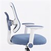Кресло детское с подставкой для ног BRABIX KIDS "MG-215", сетка/ткань TW, голубое, 533312 - фото 8753799