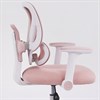 Кресло детское с подставкой для ног BRABIX KIDS "MG-220", сетка/ткань TW, розовое, 533314 - фото 8753800