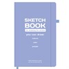 Скетчбук, слоновая кость 140 г/м2, 130х210 мм, 80 л., софт-тач, резинка, BRAUBERG ART CLASSIC, "For artists", 117774 - фото 8864096