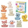 Тактильные игрушки, "Животные", сенсорные развивающие, ЭКО, 9 штук, BAMBOX BABY (БАМБОКС БЭБИ), 665906 - фото 8889622