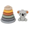 Тактильная игрушка-сортер, пирамидка "Коала", 7 элементов, сенсорная развивающая, ЭКО, BAMBOX BABY (БАМБОКС БЭБИ), 665912 - фото 8889711