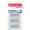 Закладки клейкие пастельные BRAUBERG PASTEL, 44х4 мм, 300 штук (15 блоков х 20 листов), 116683 - фото 8916427