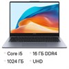 Ноутбук HUAWEI MateBook D14 14", Intel Core i5-13420H, 16 Гб, SSD 1024 Гб, No OS, серый космос, 53014MUB - фото 8916522