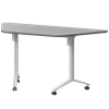 Стол мобильный складной трапециевидный Моби МБ22-127.58Т Серый/Белый - фото 8970148