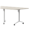 Стол мобильный складной трапециевидный Моби МБ22-127.58Т Ясень шимо/Белый - фото 8970150