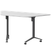Стол мобильный складной трапециевидный Моби МБ22-127.58Т Белый/Антрацит - фото 8970171