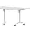Стол мобильный складной трапециевидный Моби МБ22-127.58Т Белый/Белый - фото 8970172