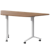 Стол мобильный складной трапециевидный Моби МБ22-127.58Т Орех гварнери/Белый - фото 8970181