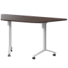 Стол мобильный складной трапециевидный Моби МБ22-127.58Т Дуб венге/Белый - фото 8970182