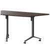 Стол мобильный складной трапециевидный Моби МБ22-127.58Т Дуб венге/Антрацит - фото 8970183