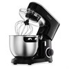 Миксер планетарный KITFORT КТ-3080, 1400 Вт, 6 скоростей, 3 насадки, чаша 7 л, черный - фото 9027342