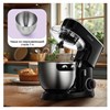 Миксер планетарный KITFORT КТ-3080, 1400 Вт, 6 скоростей, 3 насадки, чаша 7 л, черный - фото 9027349