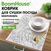 Коврик для сушки посуды из микрофибры, 38х50 см, "ТРОПИКИ", 300 г/м2, BOOMHOUSE (БУМХАУС), 701147 - фото 9089725
