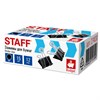 Зажимы для бумаг STAFF ECO, КОМПЛЕКТ 12 шт., 15 мм, на 45 листов, черные, картонная коробка, 274030 - фото 9163469