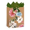 Пакет подарочный (1 штука) 18х10х23 см (M), "Flowers", ассорти, глиттер, c тишью, ЗОЛОТАЯ СКАЗКА, 700808 - фото 9176675