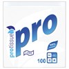 Салфетки бумажные 100 шт., 24х24 см, PROtissue COMFORT, белые, 100% целлюлоза, С184 - фото 9295616