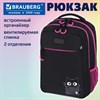 Рюкзак BRAUBERG MAIN, 2 отделения, 3 кармана, "Carton kitten", 38х26х17 см, 274398 - фото 9295855