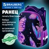 Ранец BRAUBERG PREMIUM, 2 отделения, с брелком, "Shining butterflies", блестки, 38х29х16 см, 274393 - фото 9295870