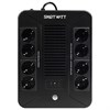 Источник бесперебойного питания SMARTWATT UPS SAFE PRO 850, 850 ВА (510 Вт), 8 розеток, 3703020270005 - фото 9295892