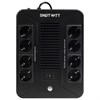 Источник бесперебойного питания SMARTWATT UPS SAFE PRO 1050, 1050 ВА (630 Вт), 8 розеток, 3703020270006 - фото 9295893