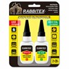 Клей-гель + суперклей секундный УЛЬТРАПРОЧНЫЙ, МАКСИМАЛЬНЫЙ ОБЪЕМ, набор 2х20 грамм, RABBITEX (РАББИТЕКС) "ДВА СЛОНА", 609806 - фото 9296228