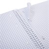 Тетрадь А5 120л. HATBER спираль, клетка, обложка твердая, Soft-touch, 4 разделит., Mo, 120Ттр5В1сп_355 - фото 9457292