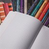 Тетрадь А5 96л. HATBER скоба, клетка, Soft-touch ламинация, 3D фольга, Золотые страни, 96Т5лофВ1 - фото 9457351