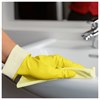 Перчатки VILEDA многоцелевые латексные МНОГОРАЗОВЫЕ х/б напыление, ПРОЧНЫЕ, S (малый) желтый, 174369 - фото 9457534