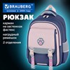 Рюкзак BRAUBERG SNAP, 2 отделения, 3 кармана, "Blue paw", 39х28х16 см, 274436 - фото 9463250