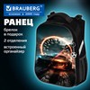 Ранец BRAUBERG UP, 2 отделения, с брелоком, "Speedometer", 36х28х15 см, 274666 - фото 9471711