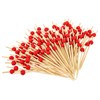 Шпажки-пики для канапе бамбуковые форма "Жемчужина красная" 12 см, 100 шт., BOOMHOUSE (БУМХАУС), 701968 - фото 9471786