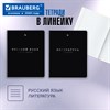 Тетради предметные, КОМПЛЕКТ 12 ПРЕДМЕТОВ, 48 л., Soft-Touch, 3D-фольга, BRAUBERG, "BLACK GOLD", 405602 - фото 9537127