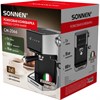 Кофеварка рожковая с дисплеем SONNEN CM-2066, ручной капучинатор, сенсор, 1 л, 950 Вт, 19 бар, 457882 - фото 9577290