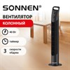 Вентилятор колонный SONNEN TF08-MD, 40 Вт, 78,5 см, 3 скорости, вращение 90°, таймер, черный, 457789 - фото 9589383