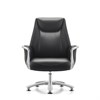Кресло HAWASAN PREMIUM "EX-801", до 200 кг, алюминий, экокожа, черное, 533235 - фото 9689215