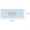 Планинг датированный 2027 285х112 мм, STAFF, гребень, картонная обложка, 64 листа, "Паттерн", 118704 - фото 9730007