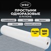 Простыня одноразовая белая рулонная с перфорацией, 100 шт., ЭКОНОМ, 70х180 см, СМС, 12 г/м2, WBZ (ВБЗ), 631701 - фото 9797658